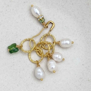 Raglan markør sæt - Grøn swarowski