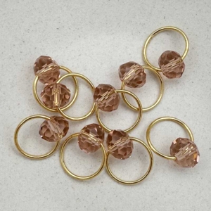 Peach Crystal - fits needle 2-6 mm