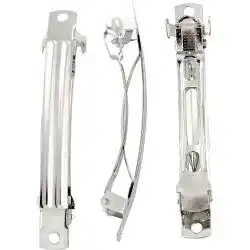 (071) Hairclips silver-plated - 8 cm