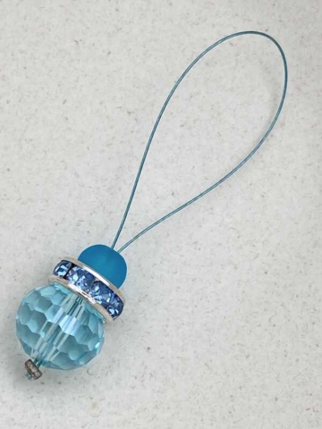 Turquoise Crystal - fits needle 10-30 mm