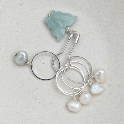 Raglan markør sæt  - Stor sølv ring