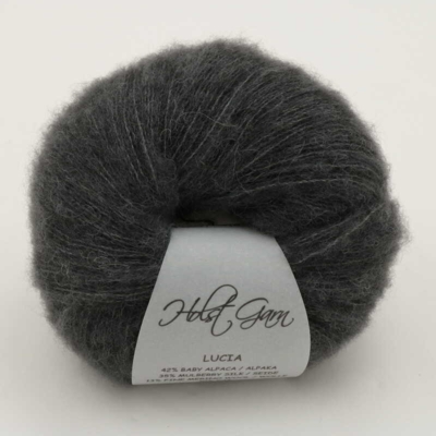 Holst Garn Lucia Alpaca/Silke/Uld/Yak 11 Antracit