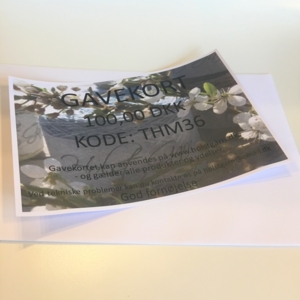 Gavekort - printet