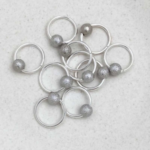 Dark Silver Stardust - fits needle 2-6 mm
